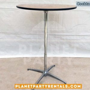 Wooded Cocktail Table (30" Round / 42" Tall)